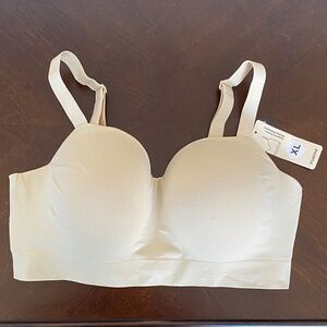 Truekind Cream Wireless Shaping Bra